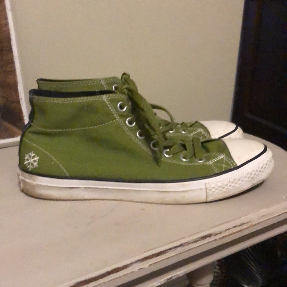 Converse Unisex Canvas Hi-Top Protect Our Winters Collaboration (POW) Sneakers 9